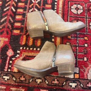 Lucky Brand Tan leather Ankle Booties
